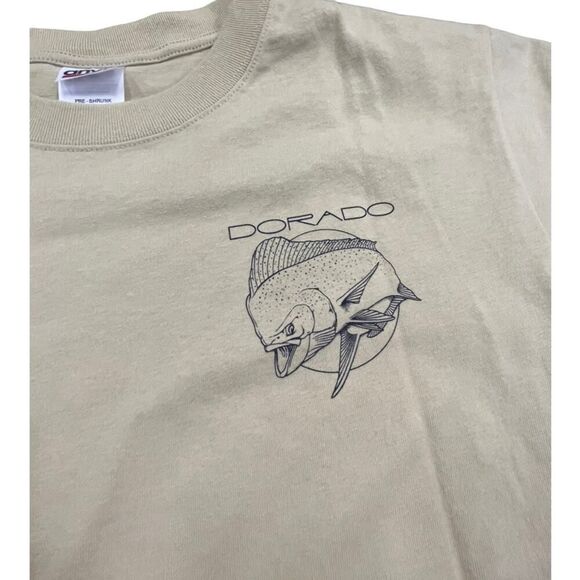 Y2K Dorado Fishing themed T-shirt size medium anvil brand shirt - Picture 4 of 5